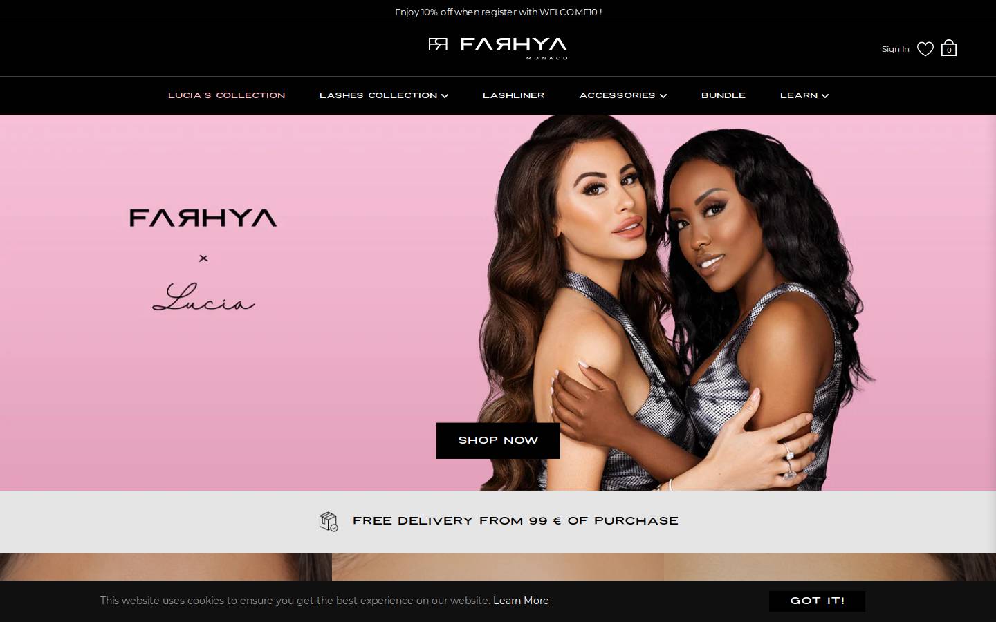 farhya.com homepage screenshot