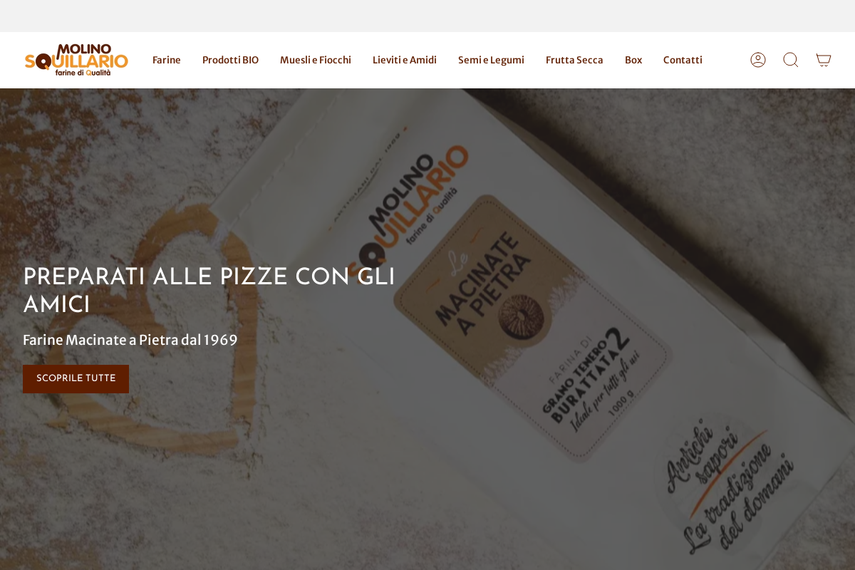 Molino Squillario homepage screenshot