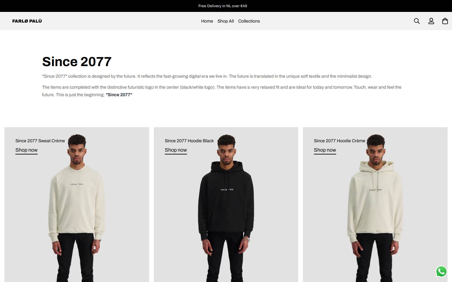Farlø Palù homepage screenshot