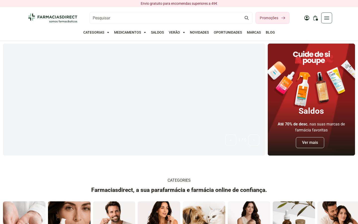 Farmaciasdirect homepage screenshot
