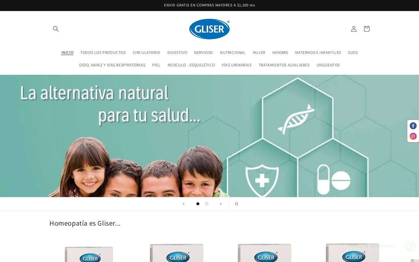 farmaciasgliser.com homepage screenshot