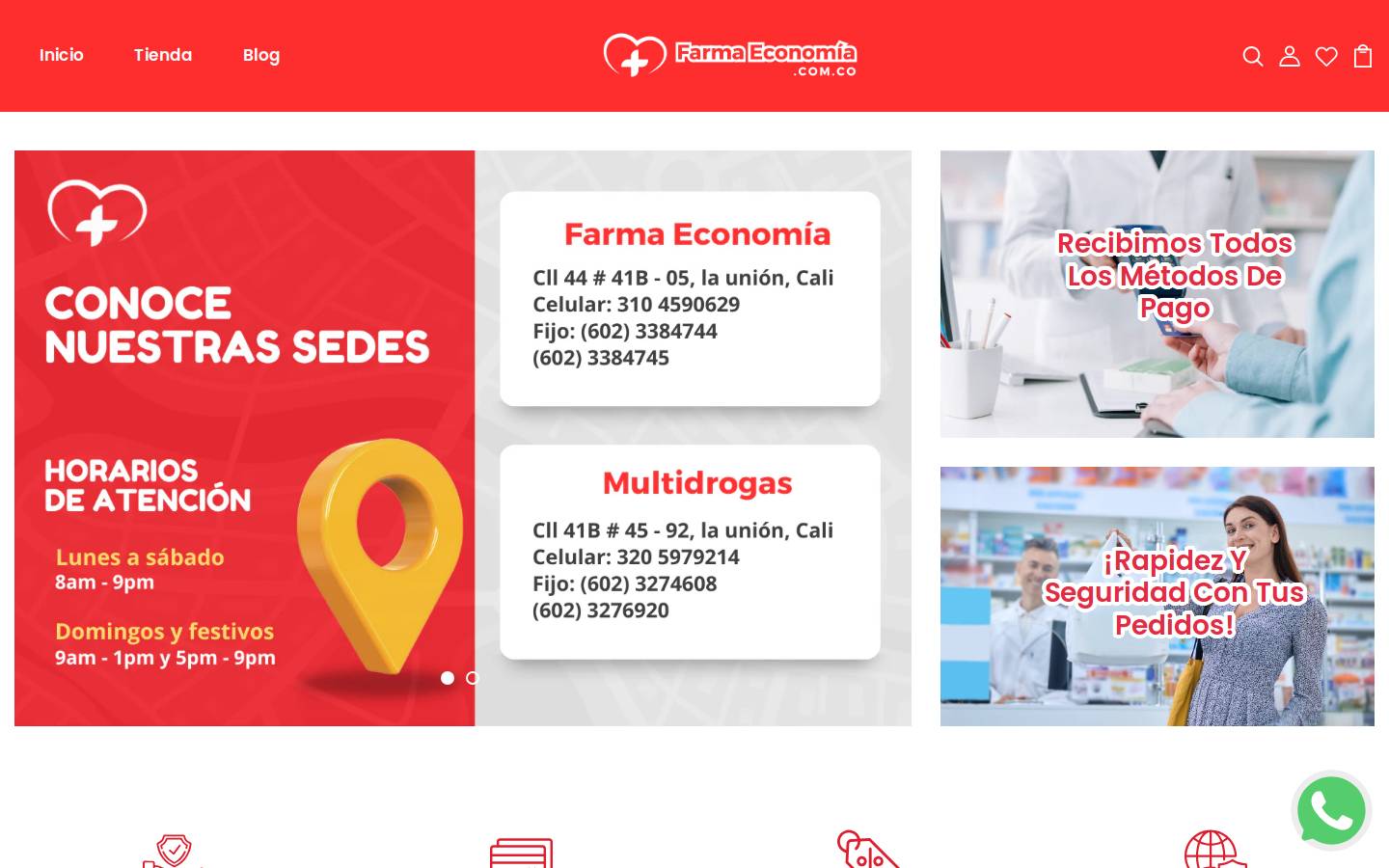 farmaeconomia.com.co homepage screenshot