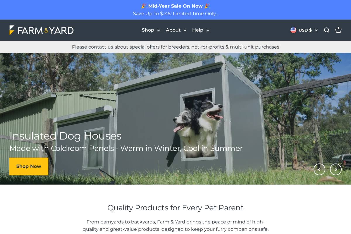 farmandyard.com homepage screenshot