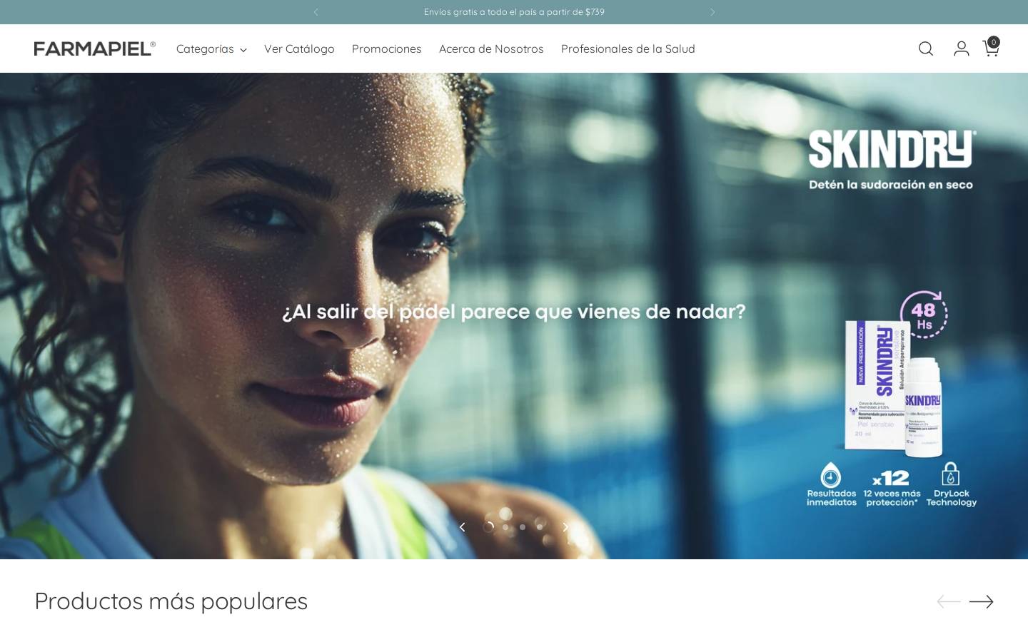 farmapiel.com homepage screenshot