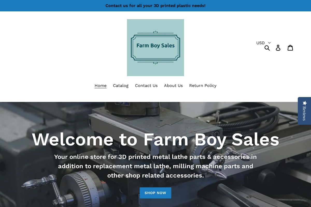 Farm Boy Sales homepage screenshot