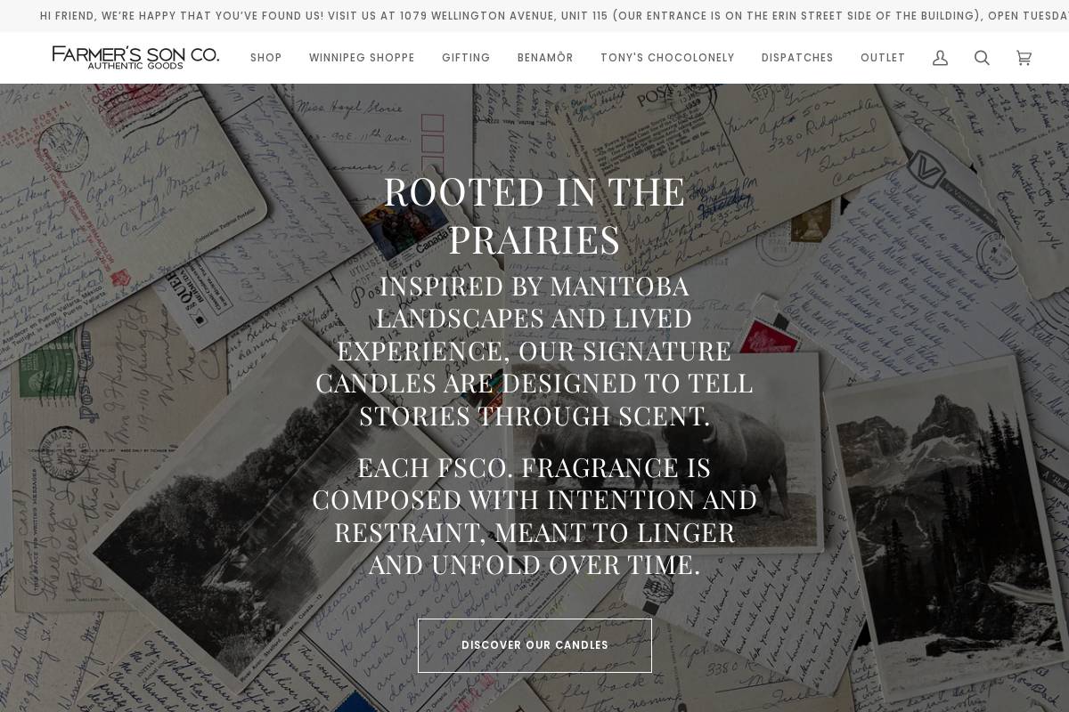 farmerssonco.com homepage screenshot