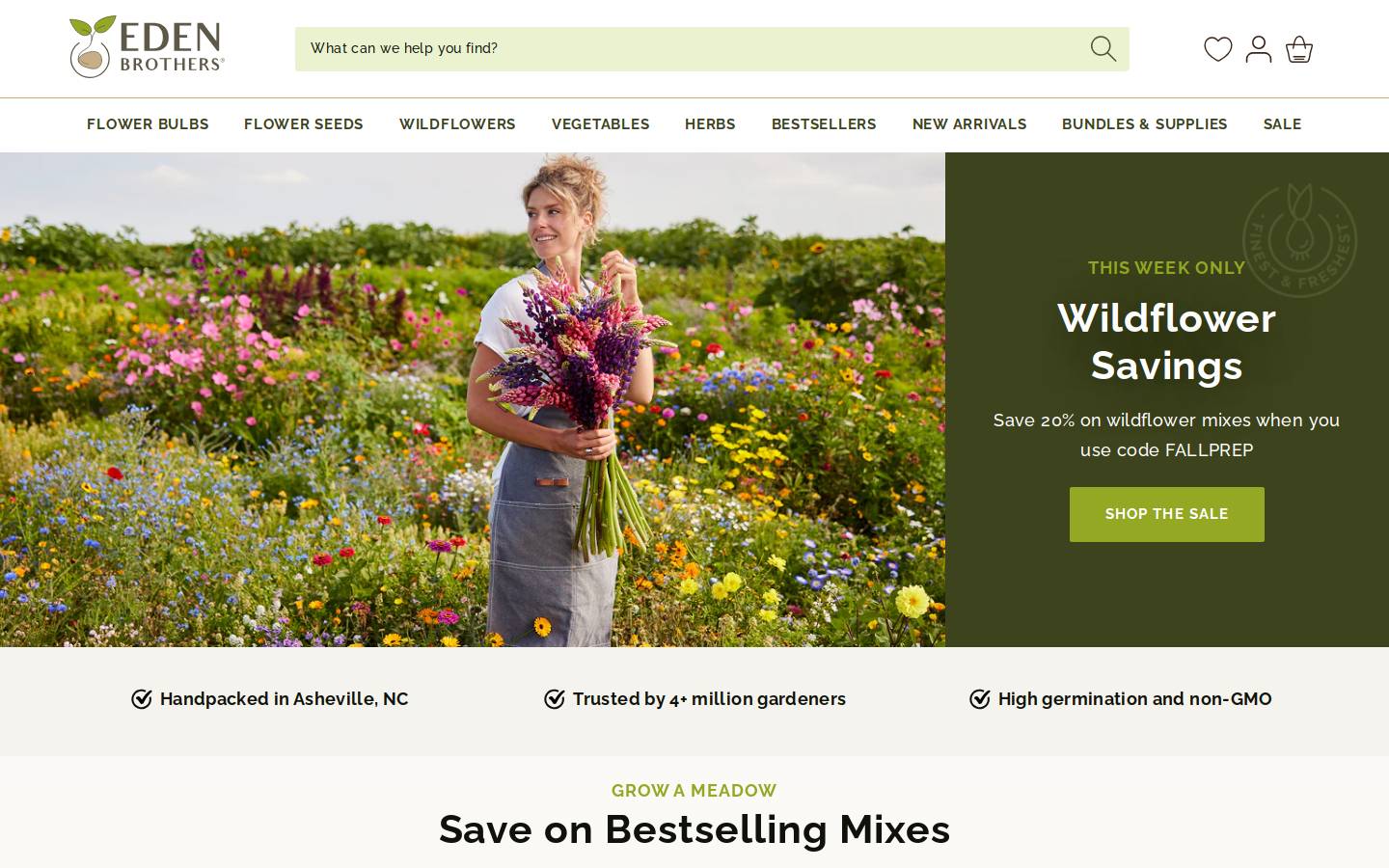 farmfreshseeds.com homepage screenshot