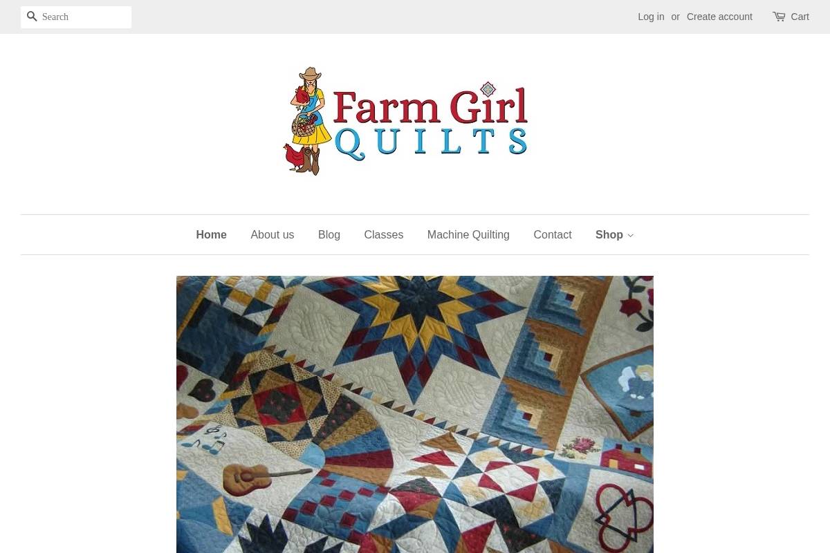 farmgirlquilts.ca homepage screenshot