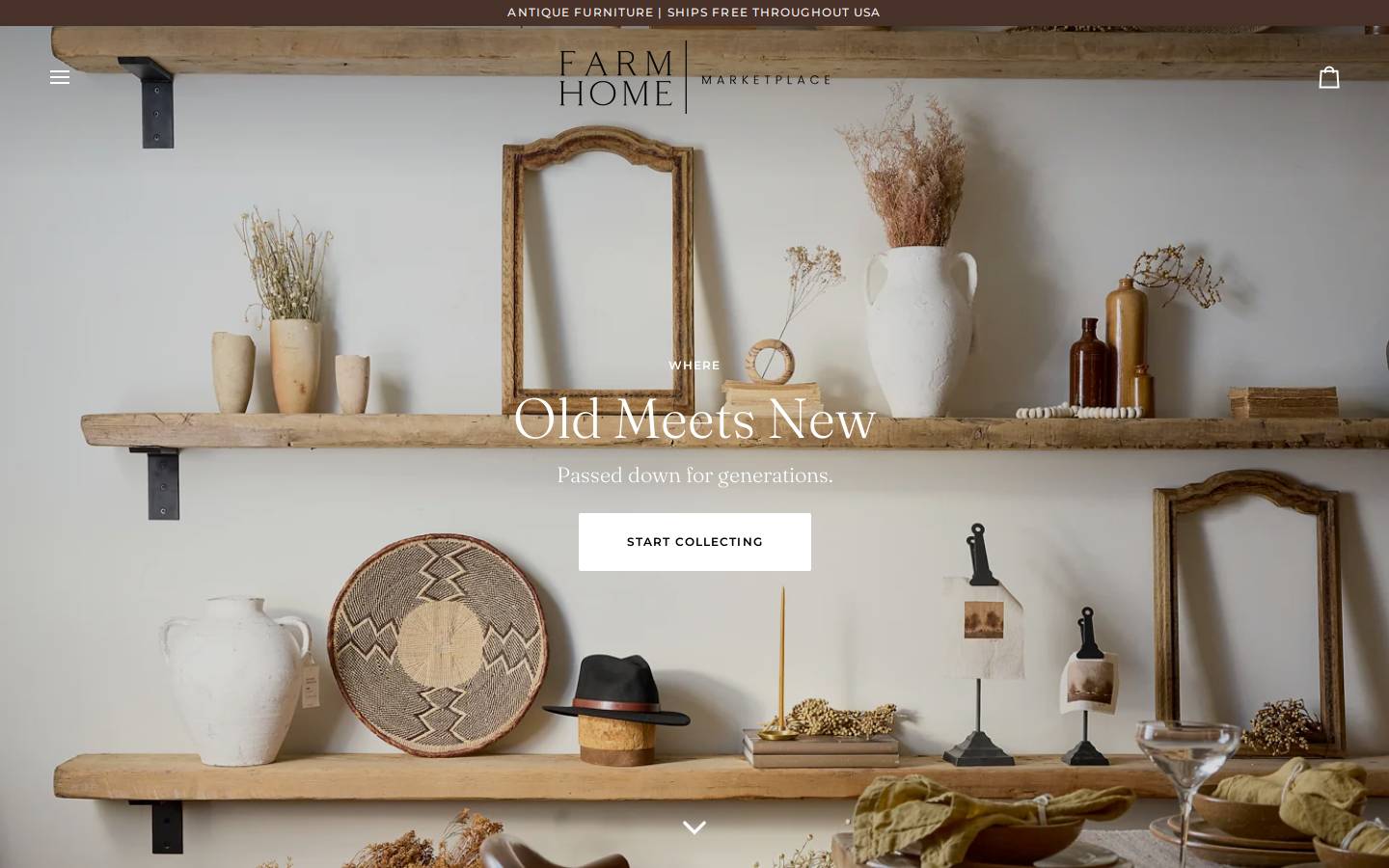 farmhomemarketplace.com homepage screenshot