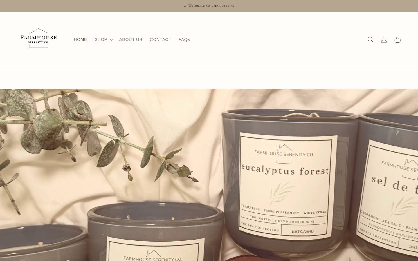 farmhouseserenityco.com homepage screenshot