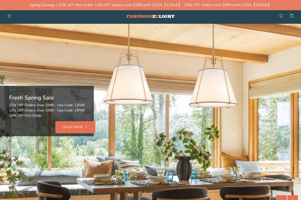 Farmhouzelight homepage screenshot