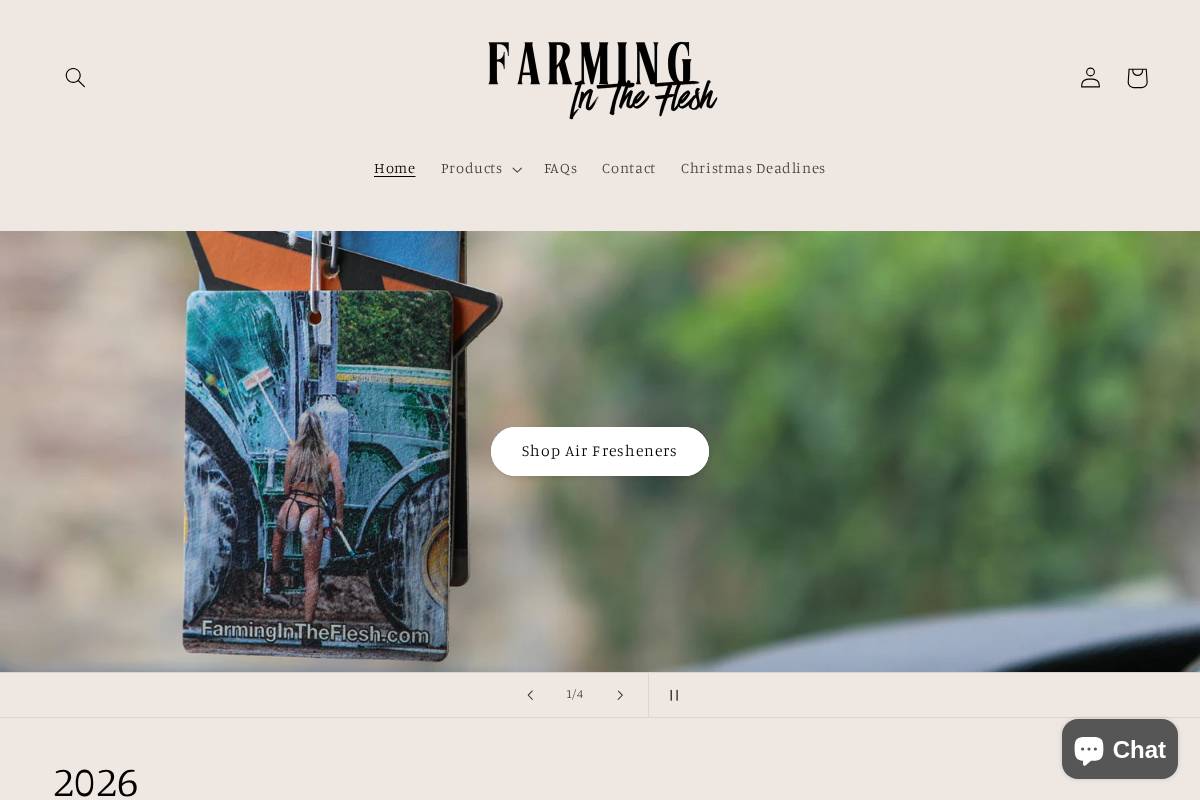 farmingintheflesh.com homepage screenshot