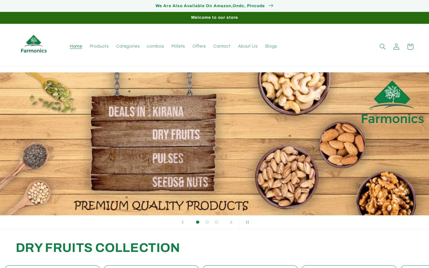 farmonics.co.in homepage screenshot