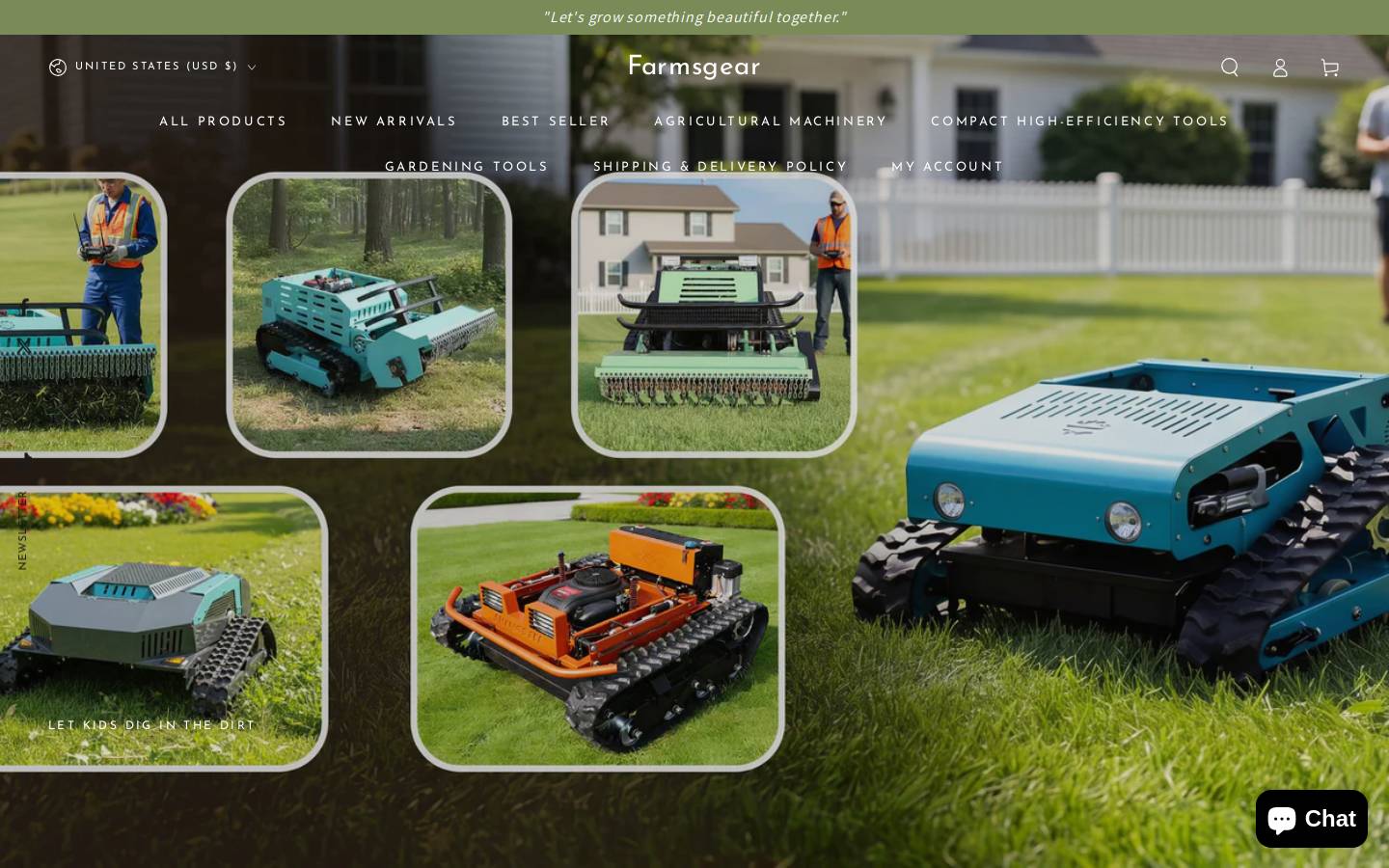 farmsgear.com homepage screenshot