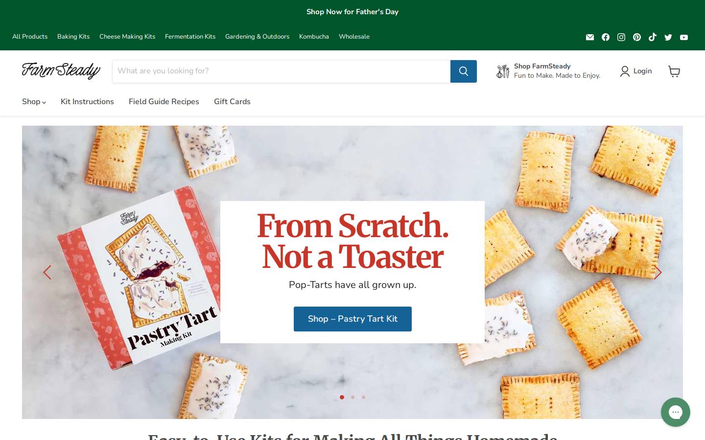 farmsteady.com homepage screenshot