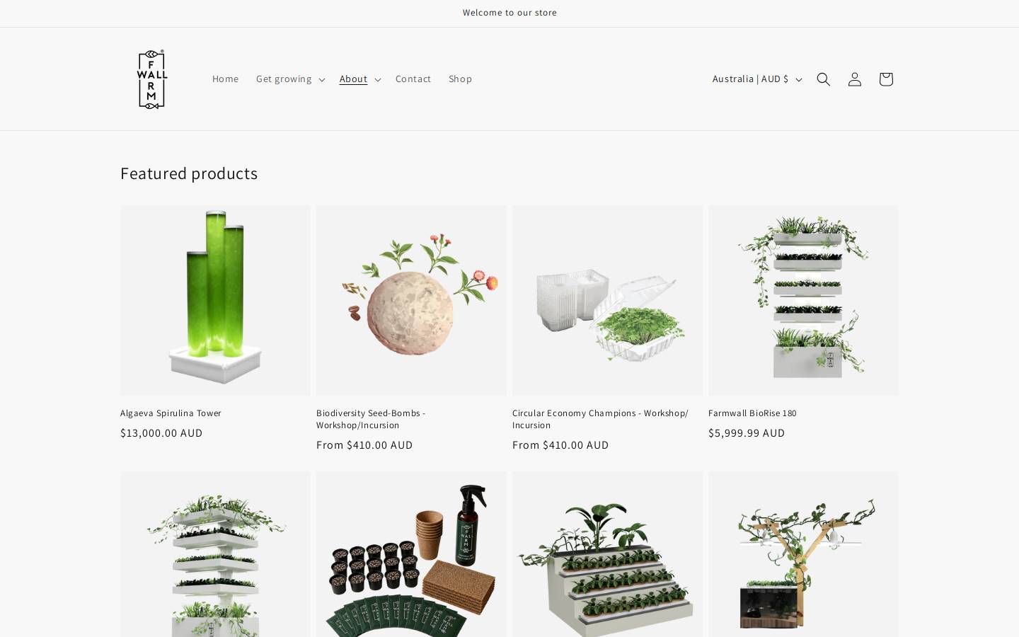 farmwall.com.au homepage screenshot