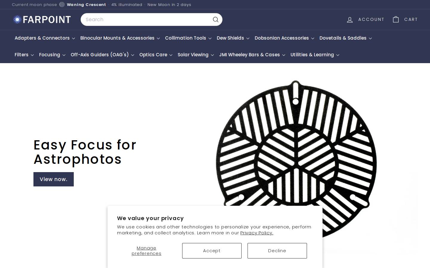 farpointastro.com homepage screenshot