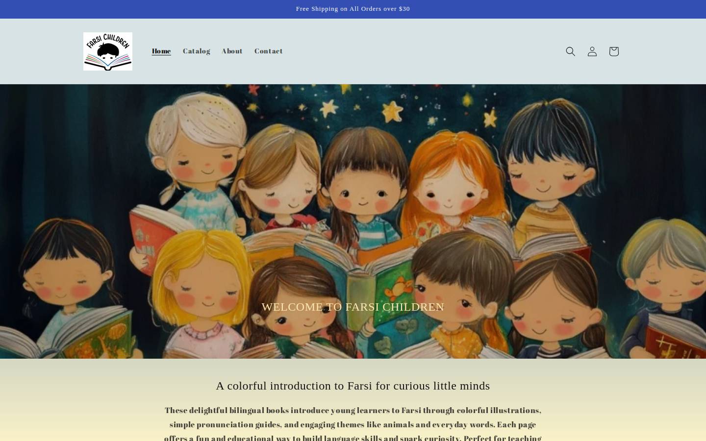 farsichildren.com homepage screenshot
