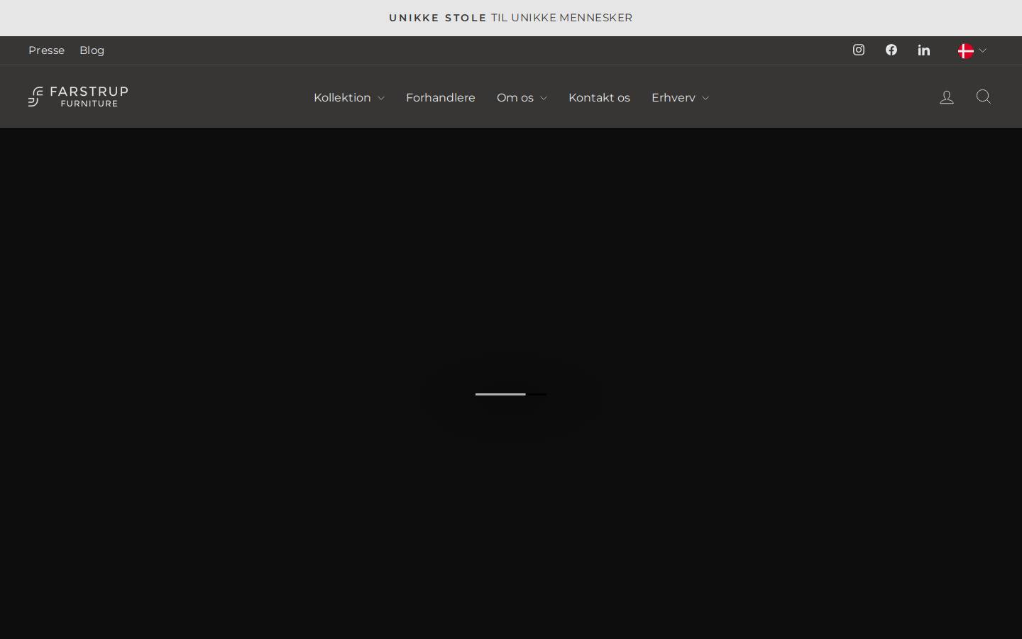 Farstrup homepage screenshot