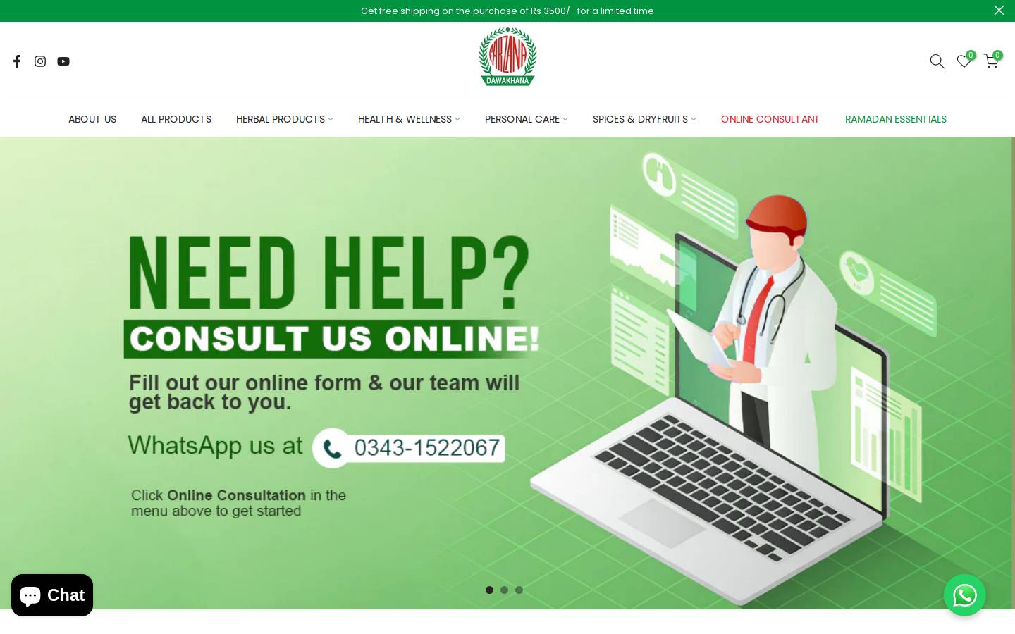 farzanadawakhana.com homepage screenshot