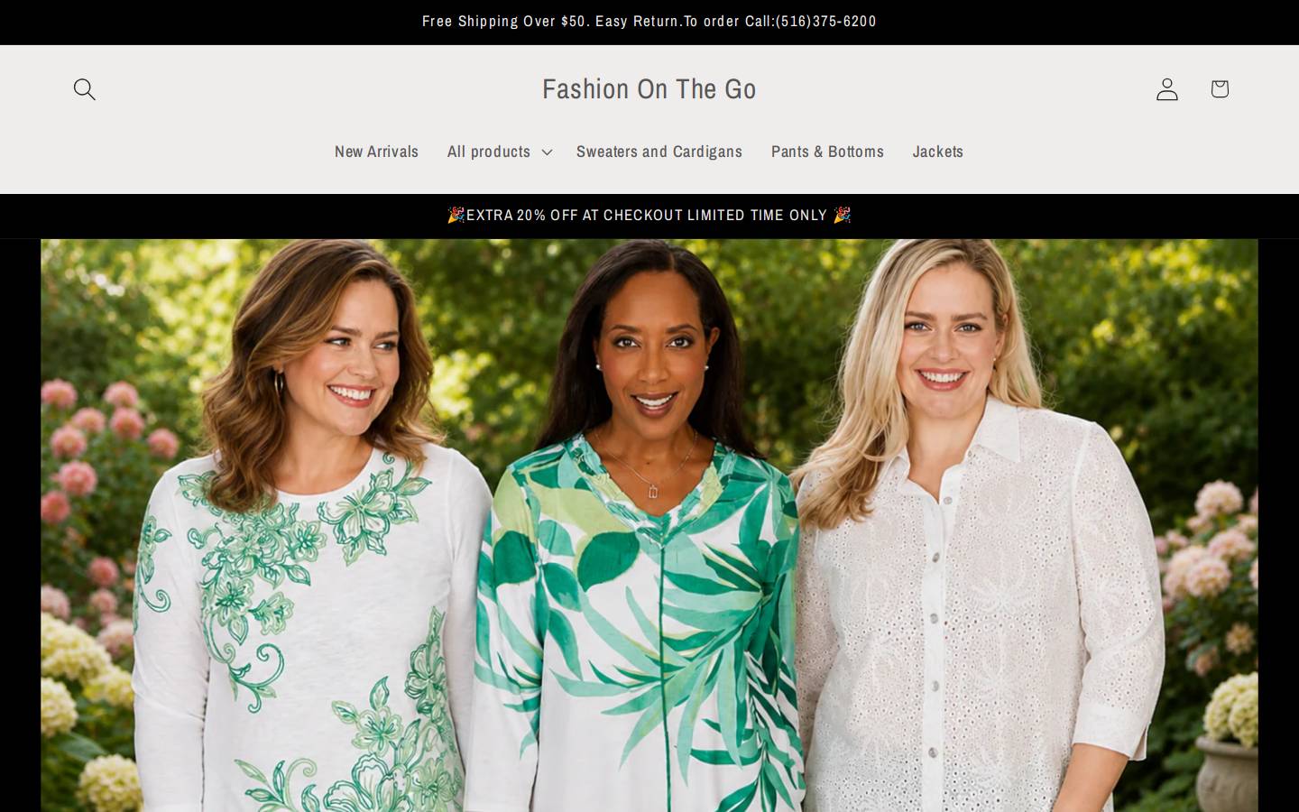 fashion-onthego.com homepage screenshot