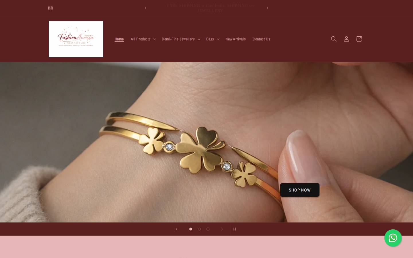 fashionaurista.com homepage screenshot