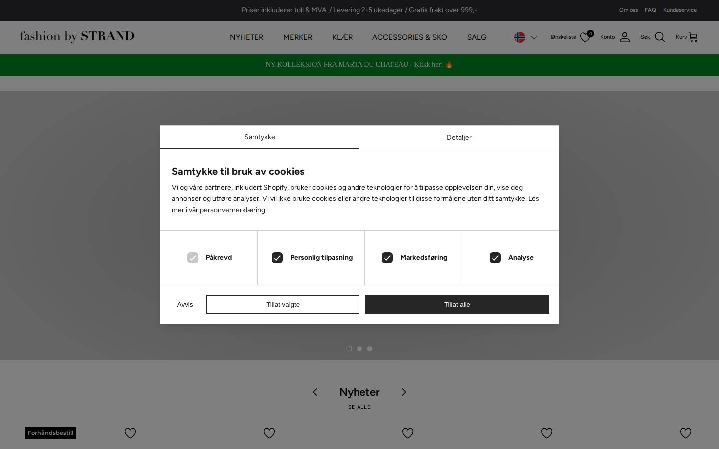 Fashionbystrand homepage screenshot