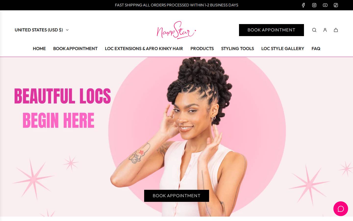 fashiondread.com homepage screenshot
