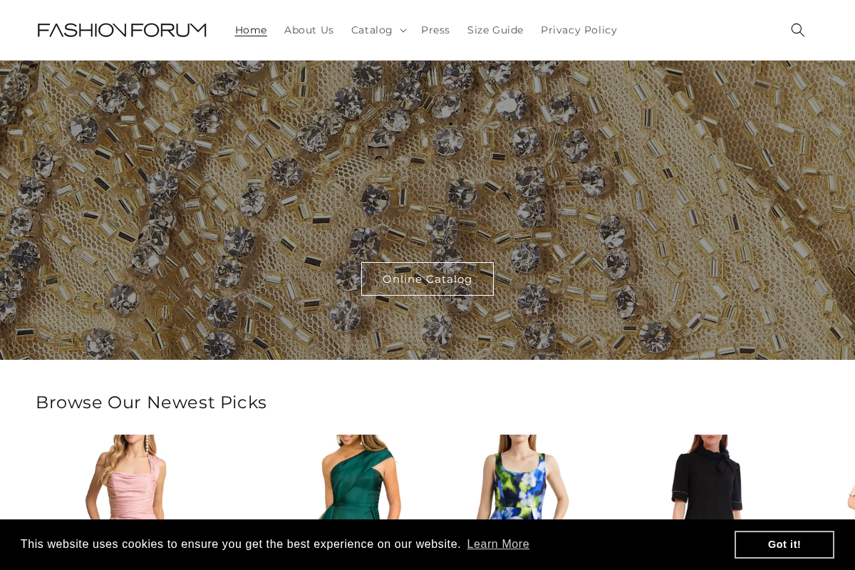 Fashion Forum homepage screenshot