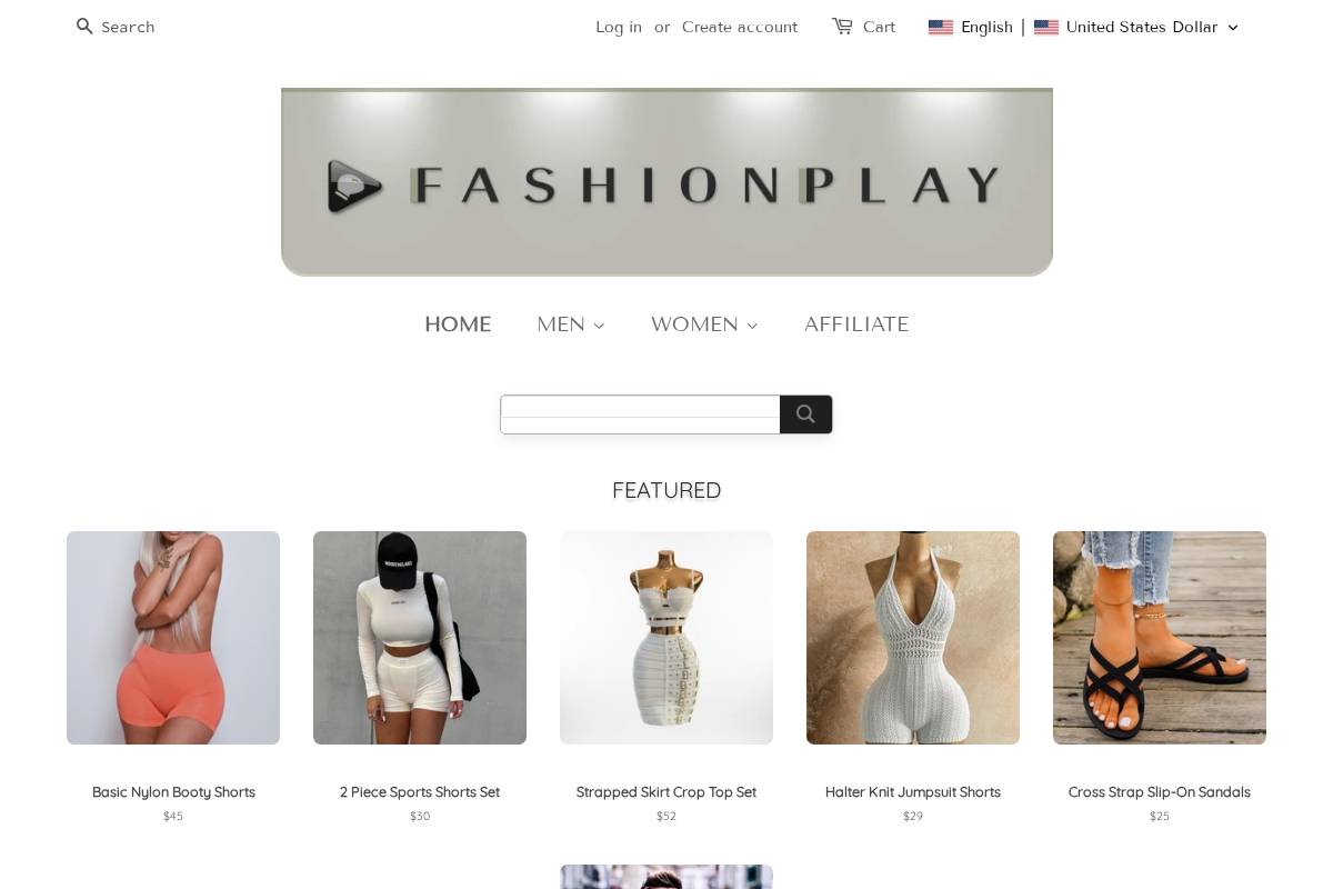 fashionplay.ca homepage screenshot