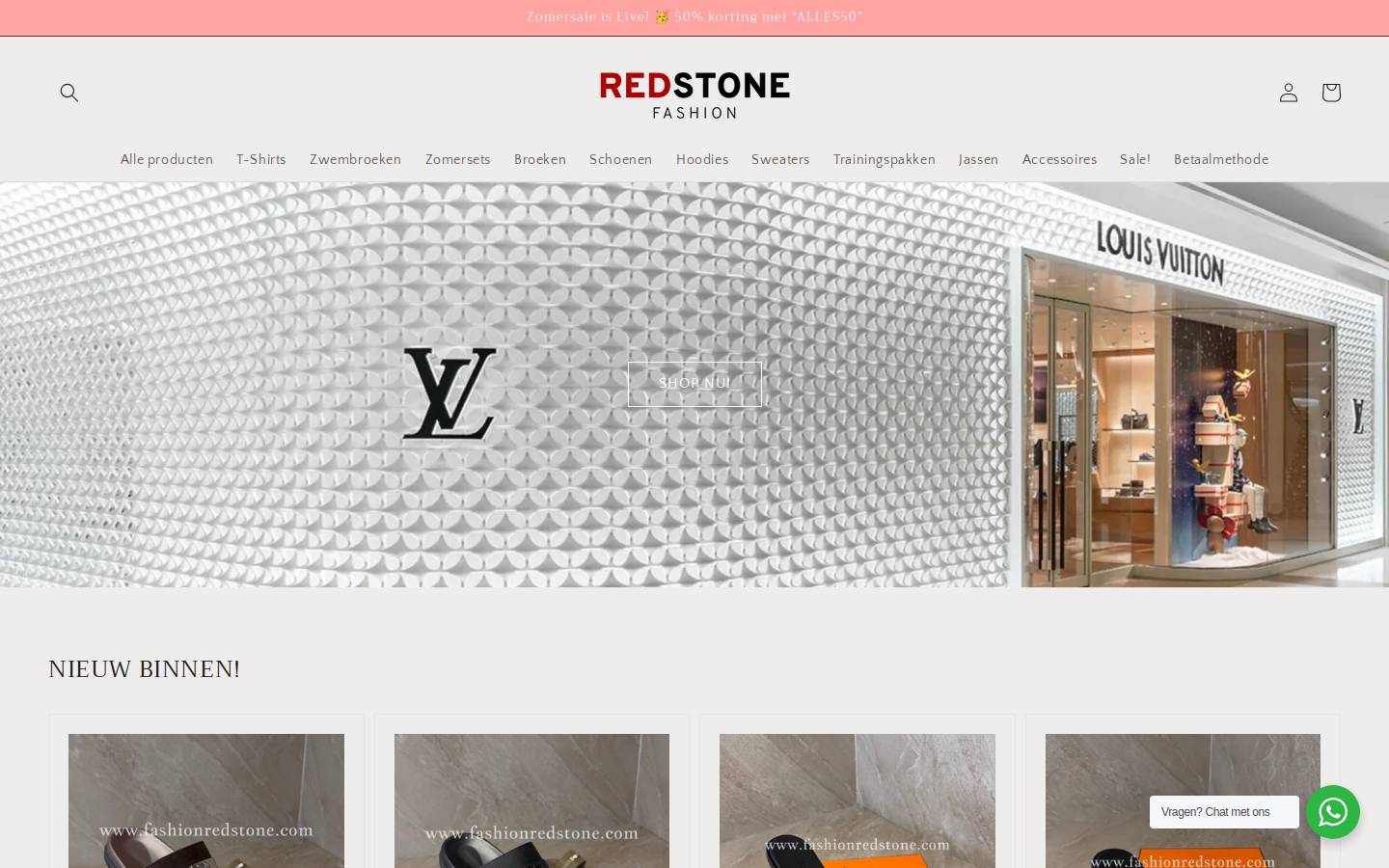fashionredstone.com homepage screenshot