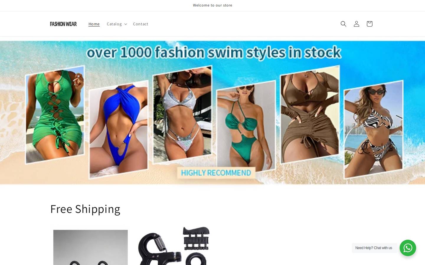 fashionwearcloth.com homepage screenshot
