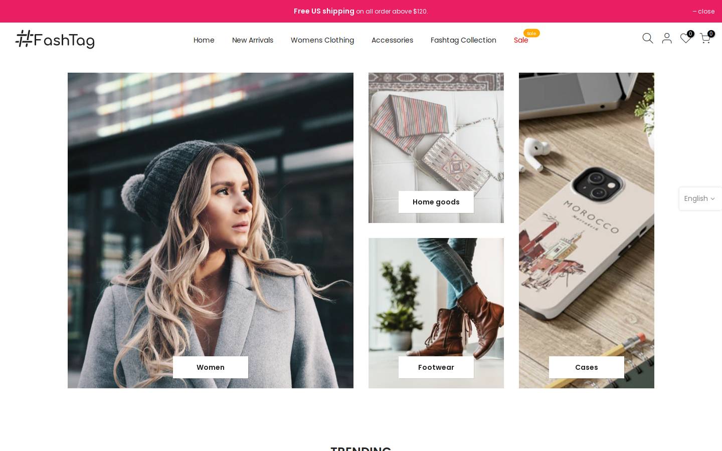 fashtag.me homepage screenshot