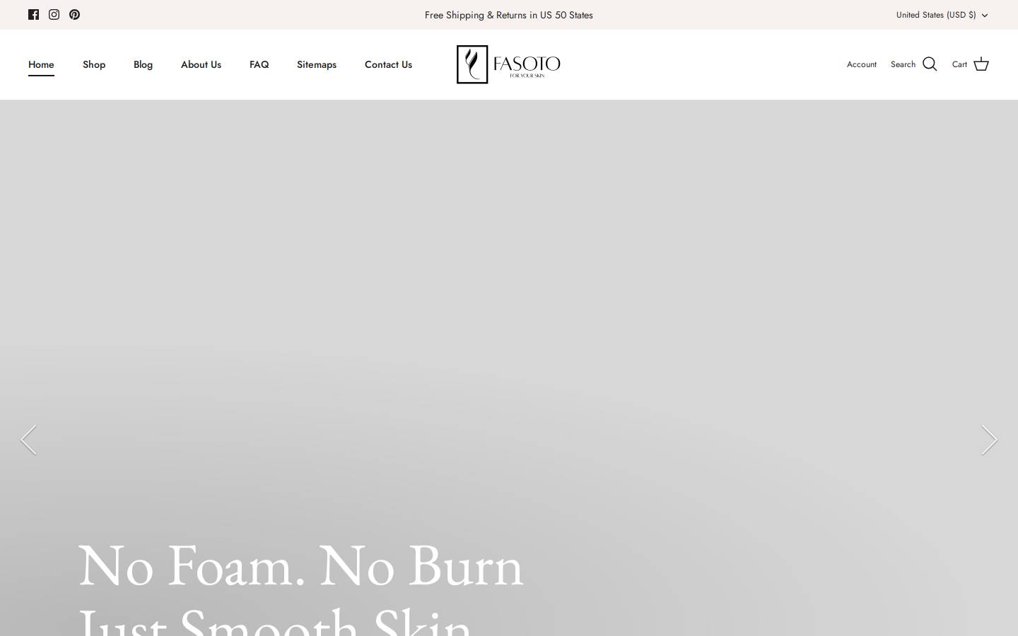 fasoto.com homepage screenshot