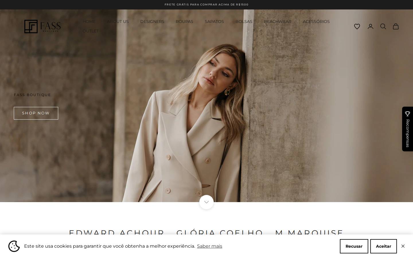 fassboutique.com homepage screenshot