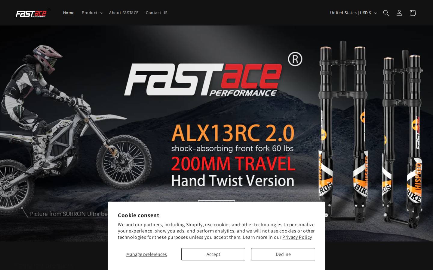 fastace.com homepage screenshot