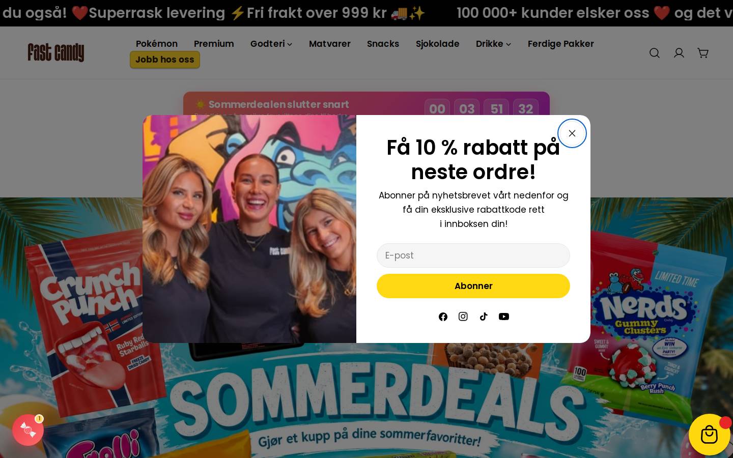 Fast Candy homepage screenshot
