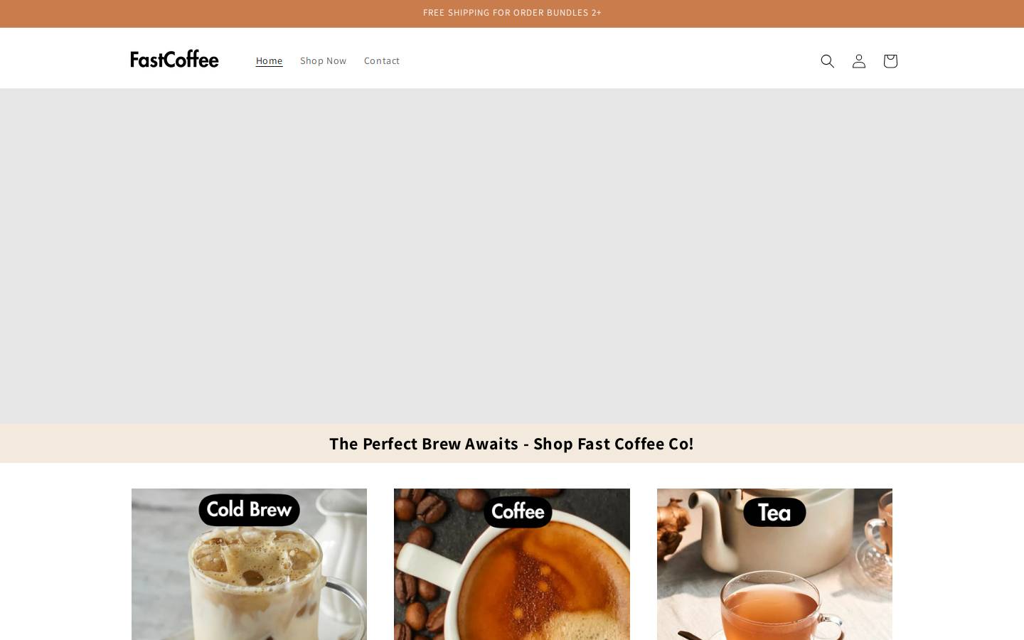 fastcoffeeco.com homepage screenshot