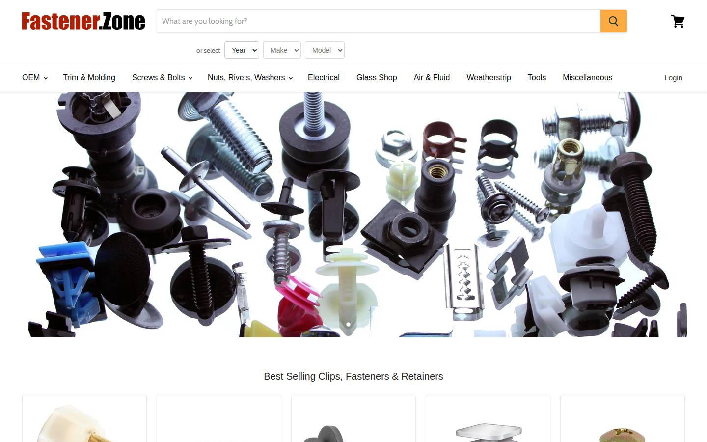 fastener.zone homepage screenshot