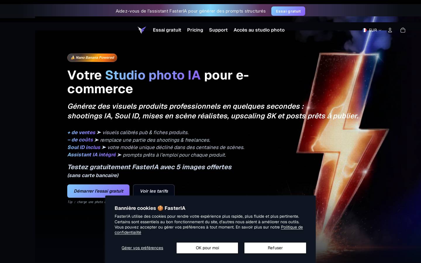 fasteria.shop homepage screenshot