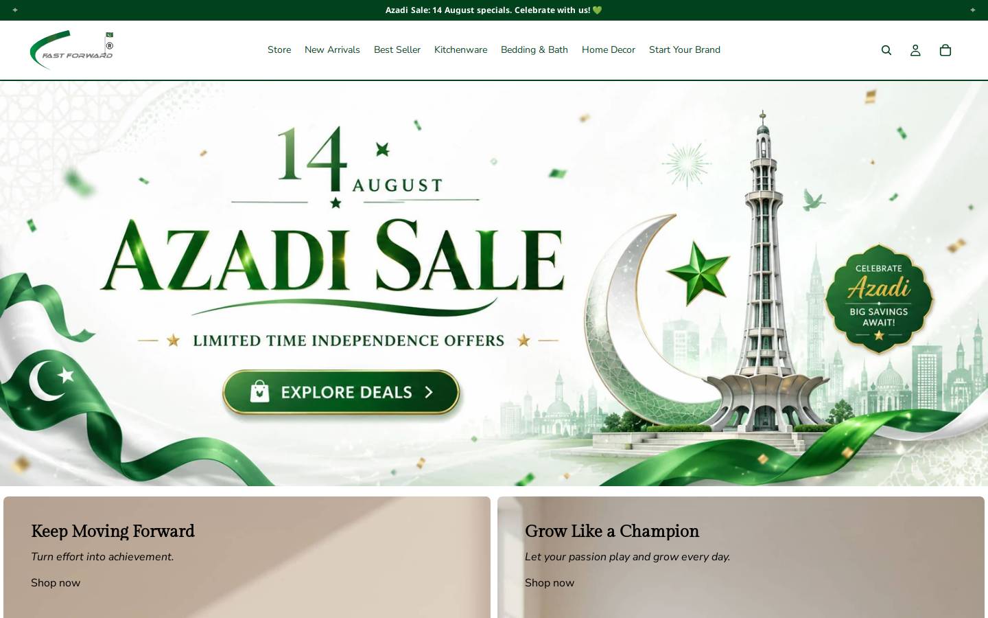 fastforwardpk.com homepage screenshot