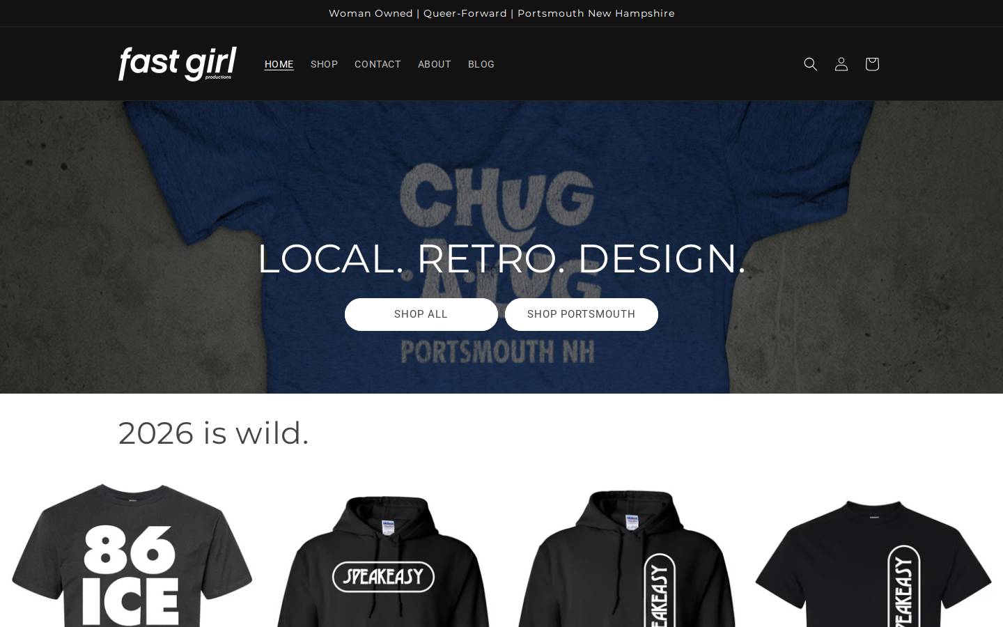 fastgirl.co homepage screenshot