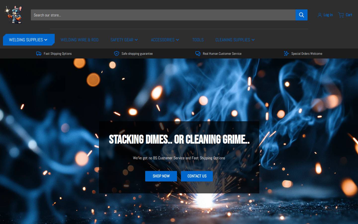 fastlanefabsupply.com homepage screenshot
