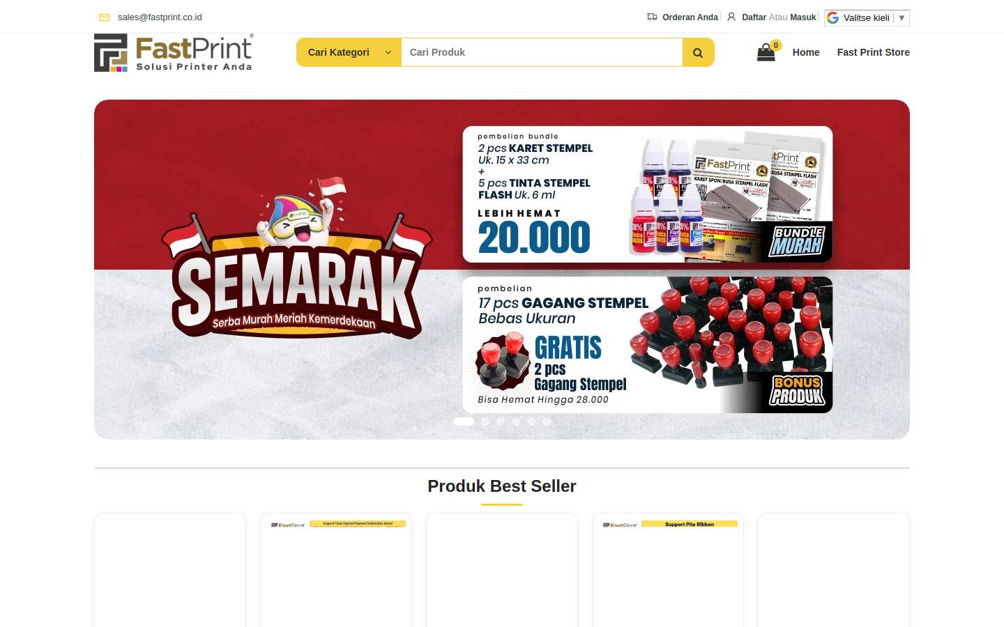 fastprint.co.id homepage screenshot