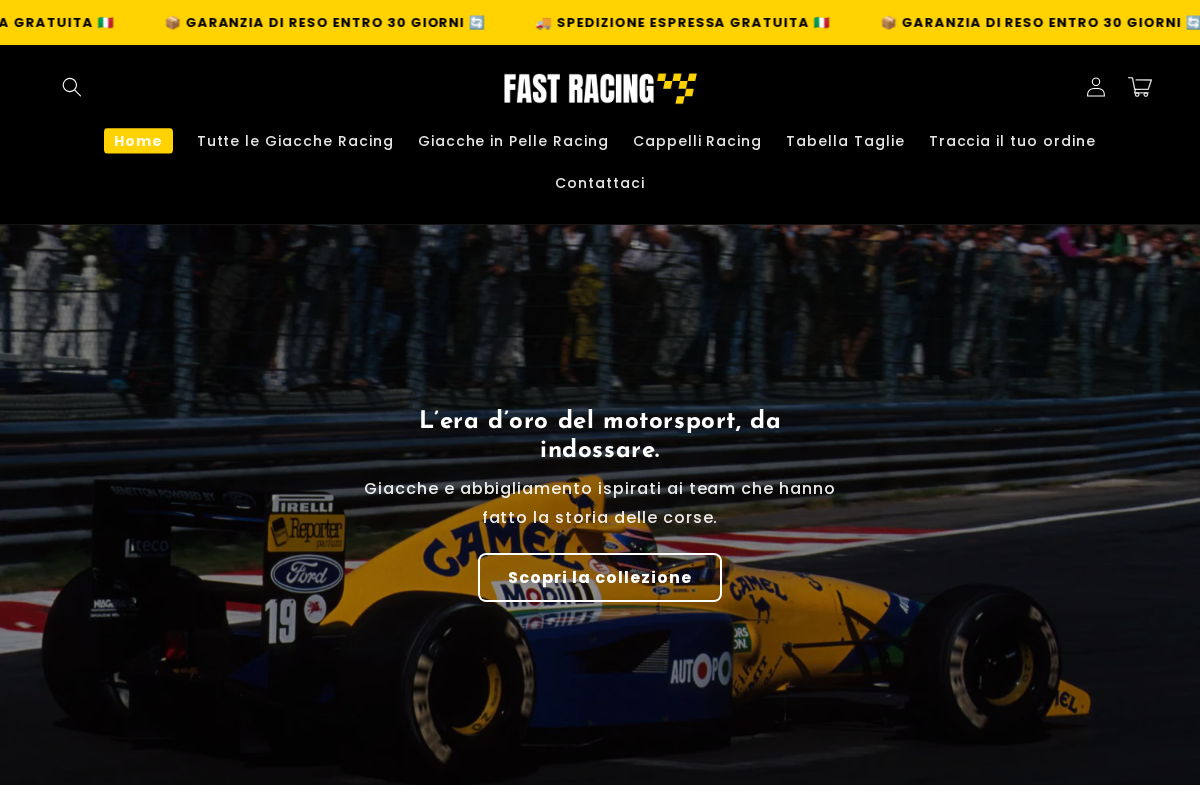 Fastracingofficial homepage screenshot