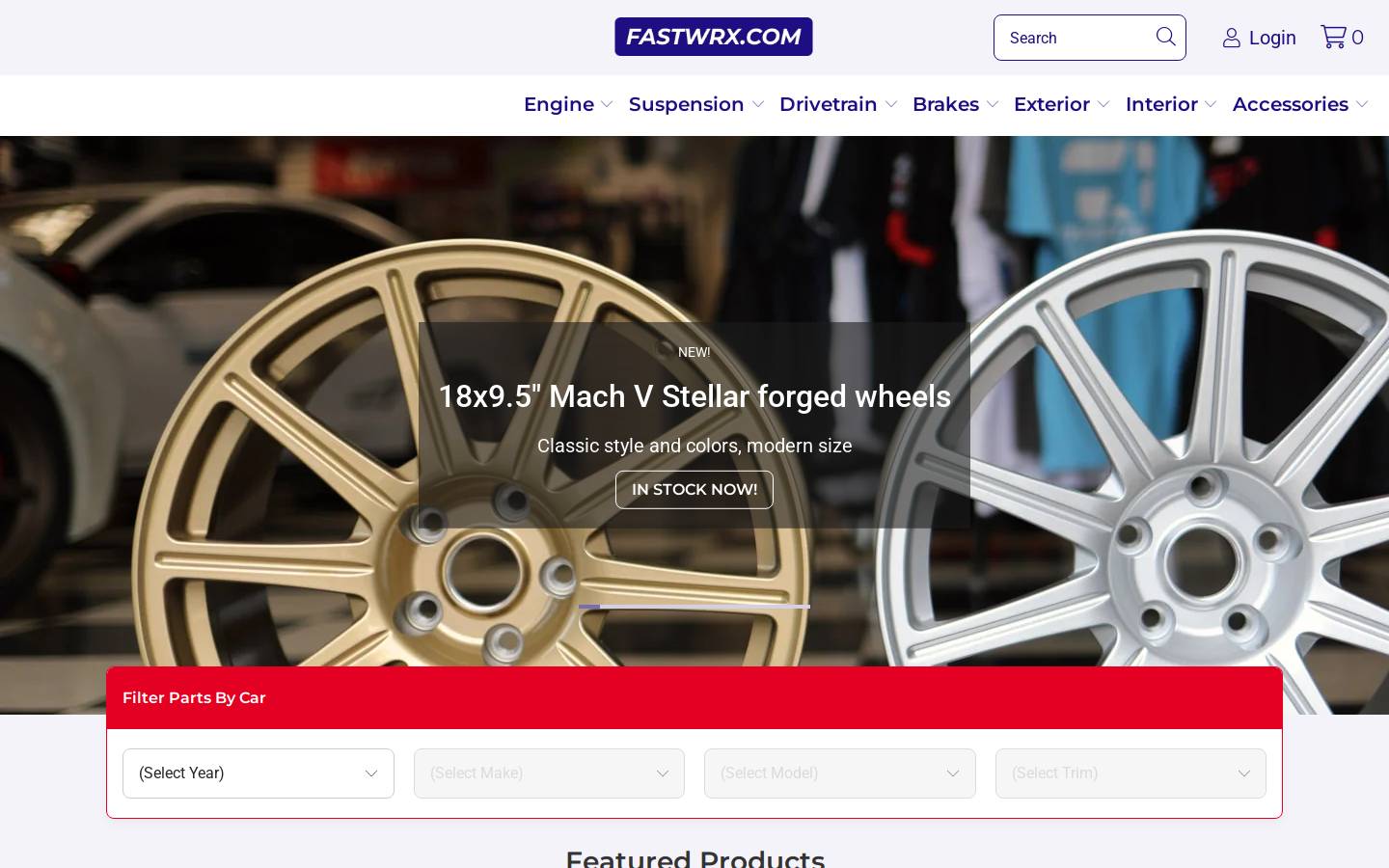 Mach V Motorsports homepage screenshot