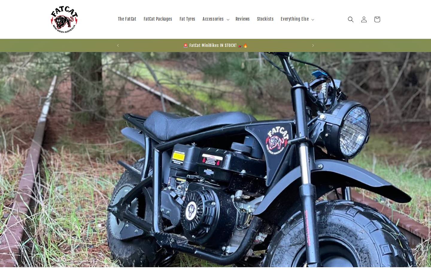 fatcatbikes.com.au homepage screenshot