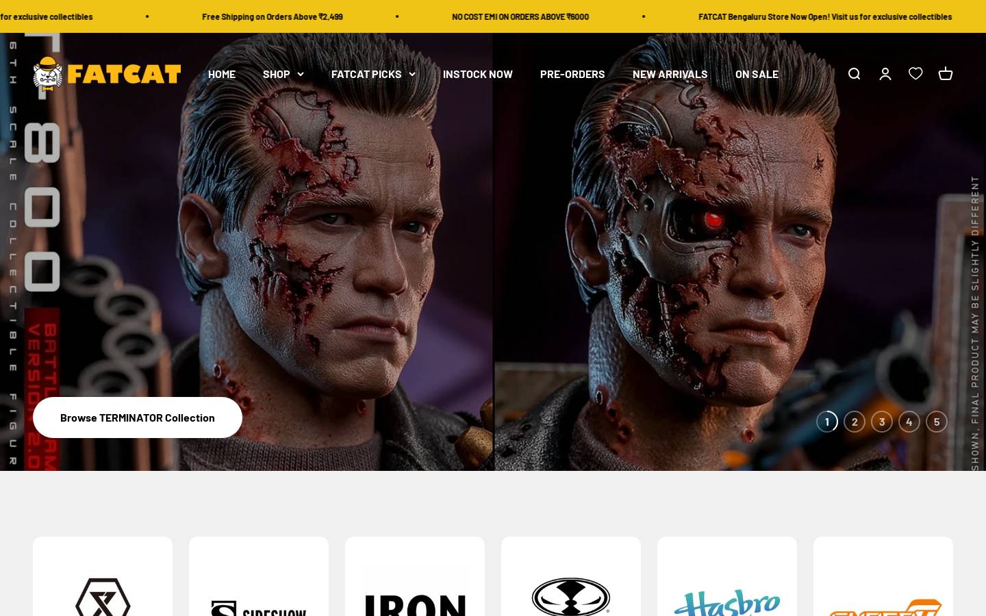 fatcatcollectibles.in homepage screenshot