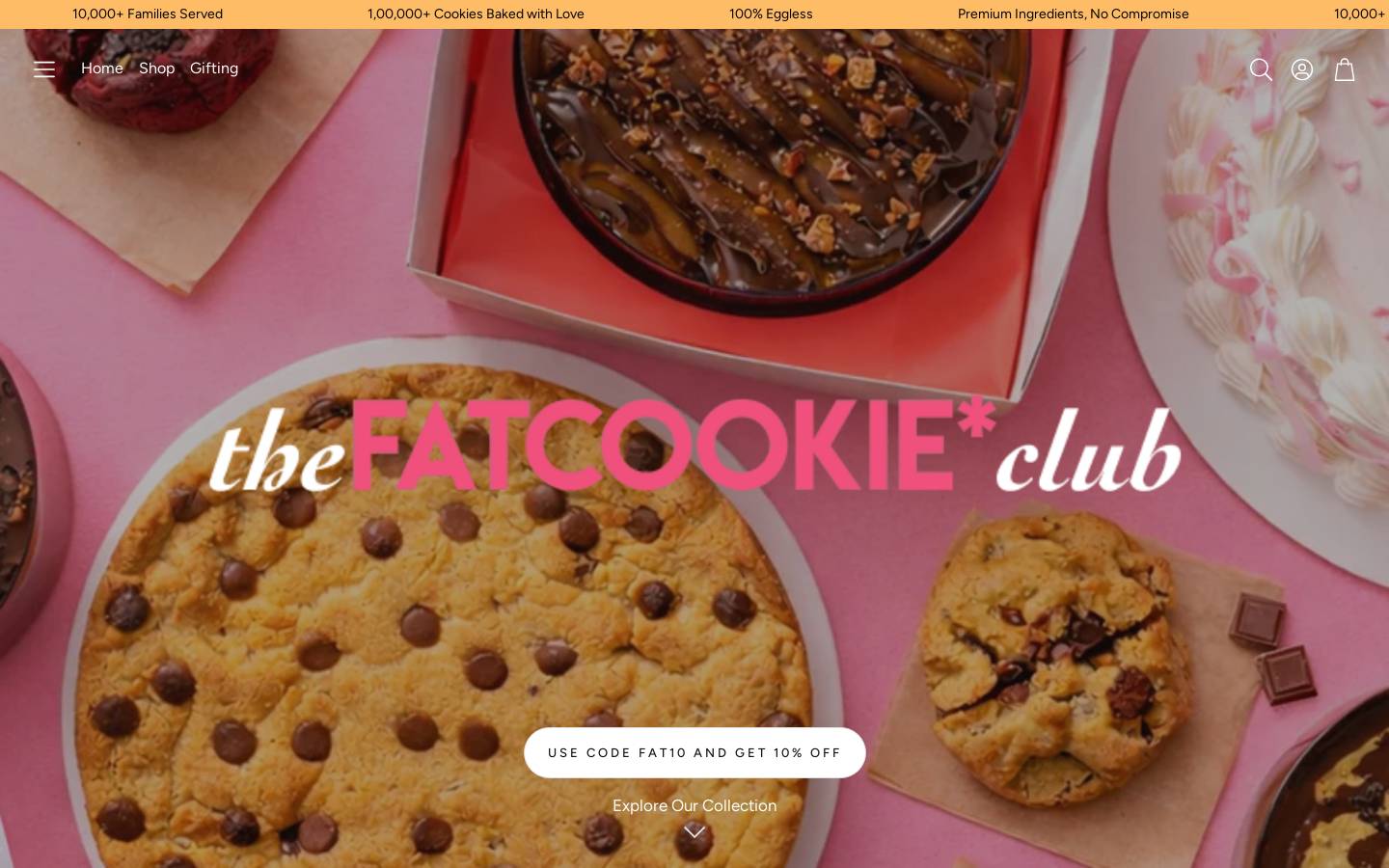 fatcookieclub.com homepage screenshot