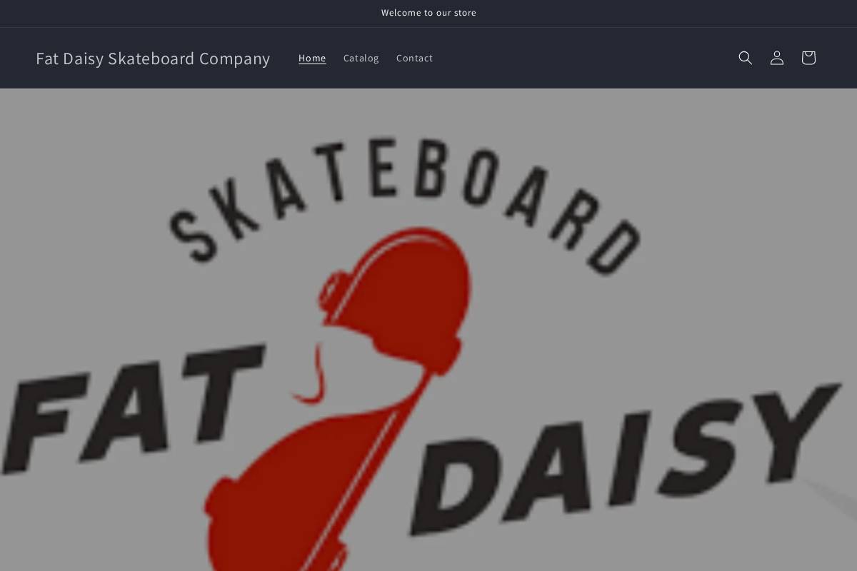 fatdaisyskateboardcompany.com homepage screenshot